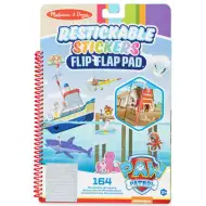 Melissa & Doug: Mancs őrjárat Kaland-öböl újrahasználható matricás füzet