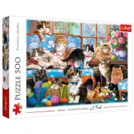 Macska család 500db-os puzzle - Trefl