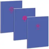 Ars Una: Soft Touch Violet Spring extra kapcsos ponthálós füzet A/4