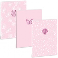 Ars Una: Soft Touch Pink Spring extra kapcsos négyzethálós füzet A/4