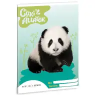 Ars Una: Cuki állatok - Panda 2.osztályos vonalas füzet A/5