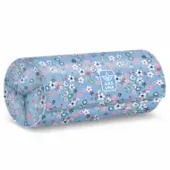 Ars Una: Pearl Blossom Blue virágos feltekerhető tolltartó 20x9x9cm