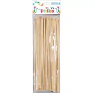 The Littlies: Natúr hegyezett végű hurkapálca 50db-os szettben 25cm