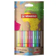 Stabilo: Pen 68 Mini 12db-os színes filctoll szett
