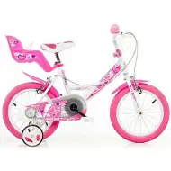 Szívecskés gyerek bicikli 14-es méretben - Dino Bikes kerékpár