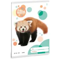 Ars Una: Cuki állatok - Vörös panda sima füzet A/5 20-32