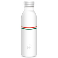 Ars Una: Flag-white duplafalú fém kulacs 600ml