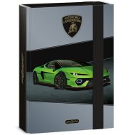 Ars Una: Zöld Lamborghini gumis füzetbox A/5