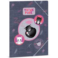 Ars Una: Think Pink cuki cicás gumis dosszié A/4-es méret