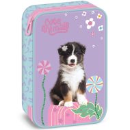 Ars Una: Cute animals Aussie kutyás többszintes tolltartó 15,5x22,5x4,5cm