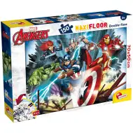 Bosszúállók 2 az 1-ben 150db-os maxi puzzle és színező 70x50cm - Lisciani