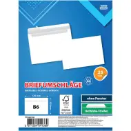 Spirit: Fehér boríték B6 17,6x12,6cm 25db-os csomag