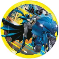 Batman sárga-fekete papírtányér 8db-os szett
