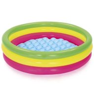 Bestway: Swim Squad™ háromgyűrűs felfújható színes pancsoló medence Ø 102x25 cm