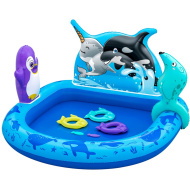 Bestway: Polar Pals felfújható játszómedence 134×131×73 cm