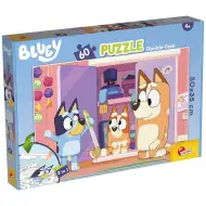 Bluey 2 az 1-ben 60db-os puzzle és színező 50x35cm - Lisciani
