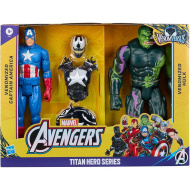 Marvel Bosszúállók: VenomVersus Titan Hero Series Venomized Amerika Kapitánya vs Venomized Hulk - Hasbro