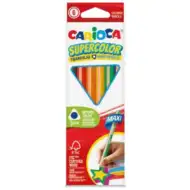 SuperColor háromszög alakú 6db-os maxi színesceruza készlet - Carioca
