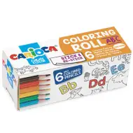 ABC mini színező henger 6db mini színesceruzával - Carioca