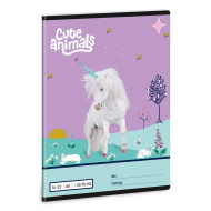Ars Una: Cute Animals - Unicorn A/5 1.osztályos vonalas füzet 14-32