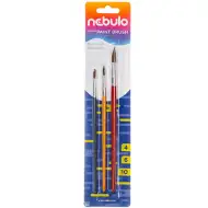 Nebulo: Ecset festett fanyelű 3db-os szett (4-6-10)