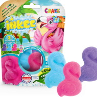 Craze Inkee: Flamingó vegán fürdőforma 3db-os csomag rágógumi illattal