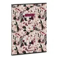 Ars Una: Flowery Pink extra kapcsos kockás füzet A/4