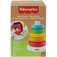 Fisher-Price: ECO Színes gyűrűpiramis bébijáték - Mattel
