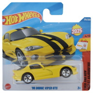 Hot Wheels: '96 Dodge Viper GTS sárga kisautó 1/64 - Mattel