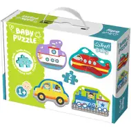 Járművek bébi puzzle szett - Trefl