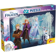 Jégvarázs 2 az 1-ben 24db-os puzzle és színező 35x25cm - Lisciani