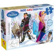 Jégvarázs 2 az 1-ben maxi 35db-os puzzle és színező 70x50cm - Lisciani