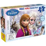 Jégvarázs A testvérek 2 az 1-ben 60db-os maxi puzzle és színező 70x50cm - Lisciani
