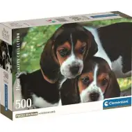 Cuki kiskutyák HQC 500db-os Compact puzzle - Clementoni