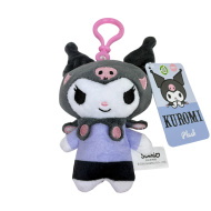 Kuromi plüss táskaklipp, 12 cm