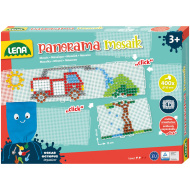 LENA: Panorama Mosaik XL Áttetsző pötyi készlet 10mm 400db-os