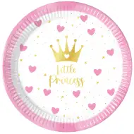 Little Princess 8db-os papírtányér szett 20cm-es