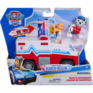Mancs Őrjárat: Search & Rescue Hátrahúzható Marshall járgánya figurával - Spin Master