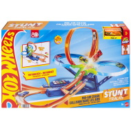 Hot Wheels Stunt Tracks: Ütközés a levegőben pályaszett kisautóval – Mattel