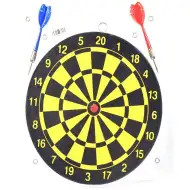 Darts szett sárga-fekete  nyilakkal
