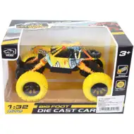 Off-Road hátrahúzós sárga rally autó 1/32