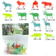 Animal World: Vadállatok átlátszó 12db-os figura szett