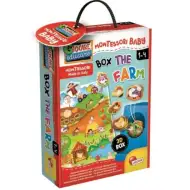 Montessori: Baby Box készségfejlesztő formaillesztő puzzle - Farm - Lisciani