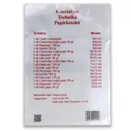 4.osztályos Technika papírkészlet 25db-os