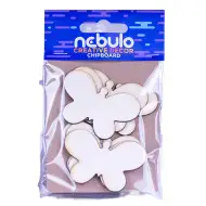 Nebulo: Pillangók karton dekoráció 6db-os szett