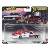 Hot Wheels: '72 Chevy Ramp Truck autószállító és '66 Chevrolet Corvair kisautó 1/64 - Mattel