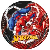 Pókember papírtányér 8db-os szett 20cm