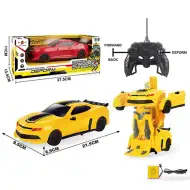 RC Távirányítós robottá átalakuló Camaro sportautó 1/16-os méretarány kétféle színben