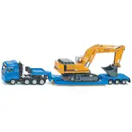 SIKU MAN nehézszállító Liebherr markolóval 1/87