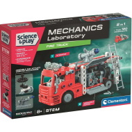Science & Play: Mechanikai műhely - Tűzoltó autó építőkészlet - Clementoni
